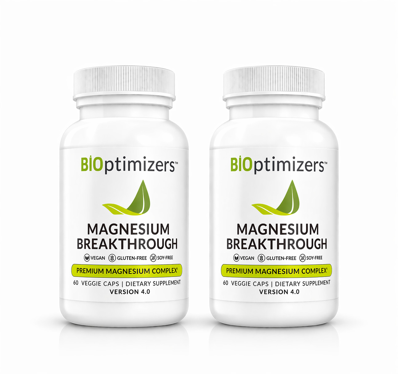 BiOptimizers 1-4 Breakthrough 60 Forms package 7 Caps High Magnesium Absorption