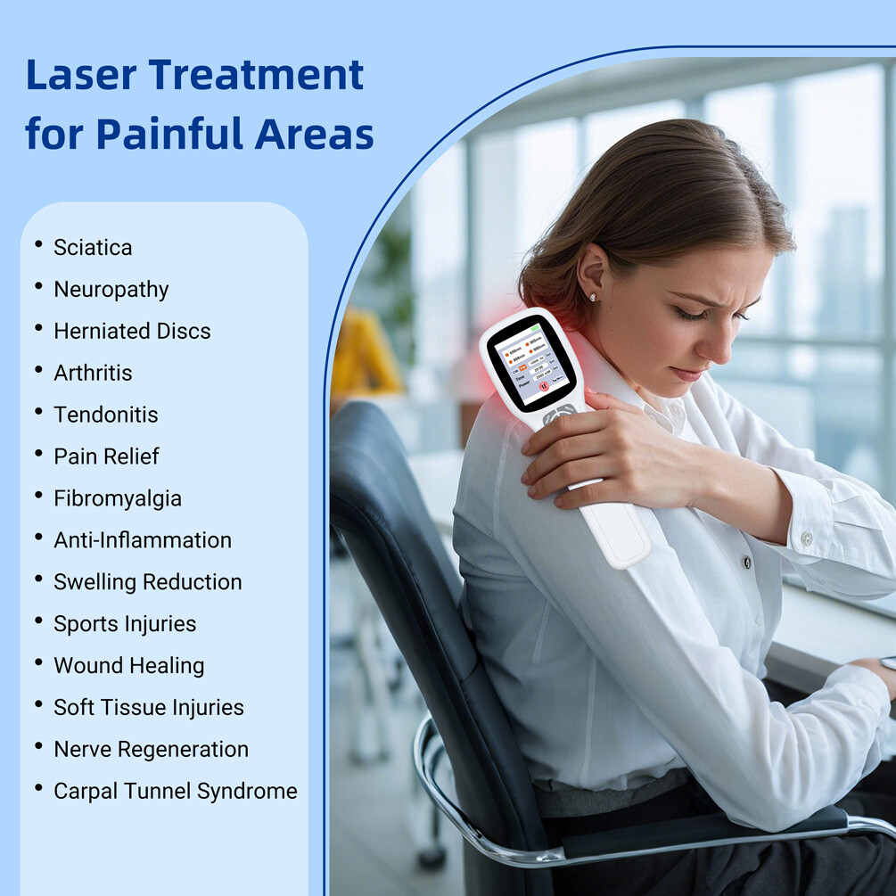 Touch Screen Laser Therapy Device for Chronic Pain,Soft Tissue Injury 25 Diodes