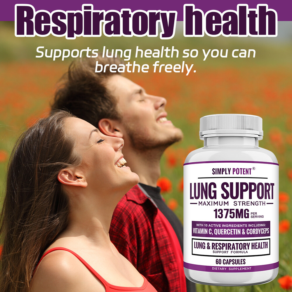 Max Strength Lung Support Supplement Respiratory Health Cleanse Detox Clear Lung