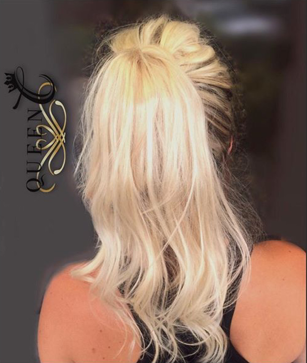 Queen C AIRess Lightweight Human Hair Ponytail Extension Fine Thin Hair