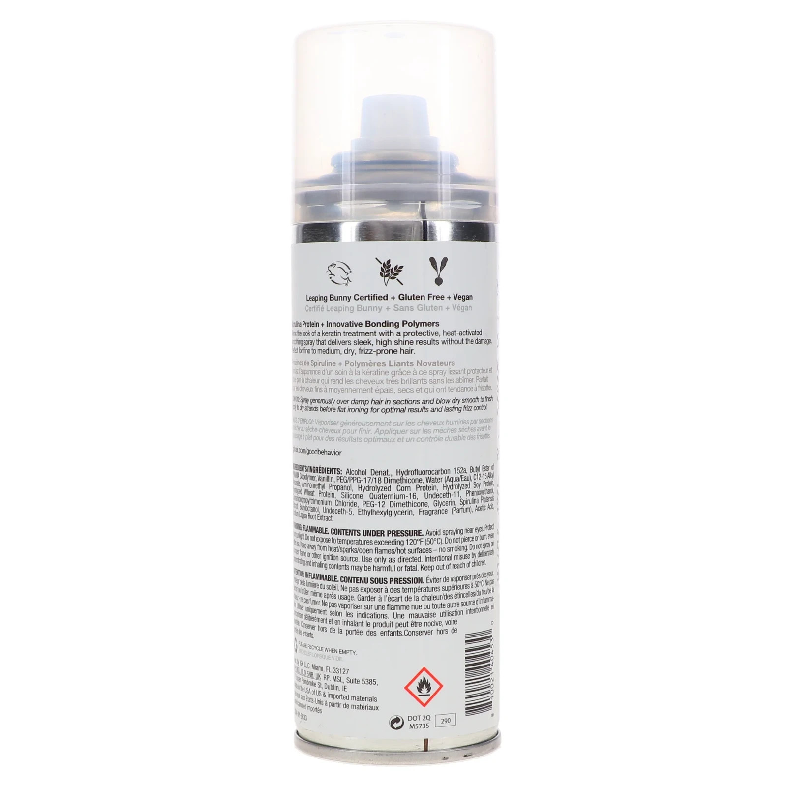 IGK Good Behavior Spirulina Protein Smoothing Spray 5.6 Oz 186 mL Full Size