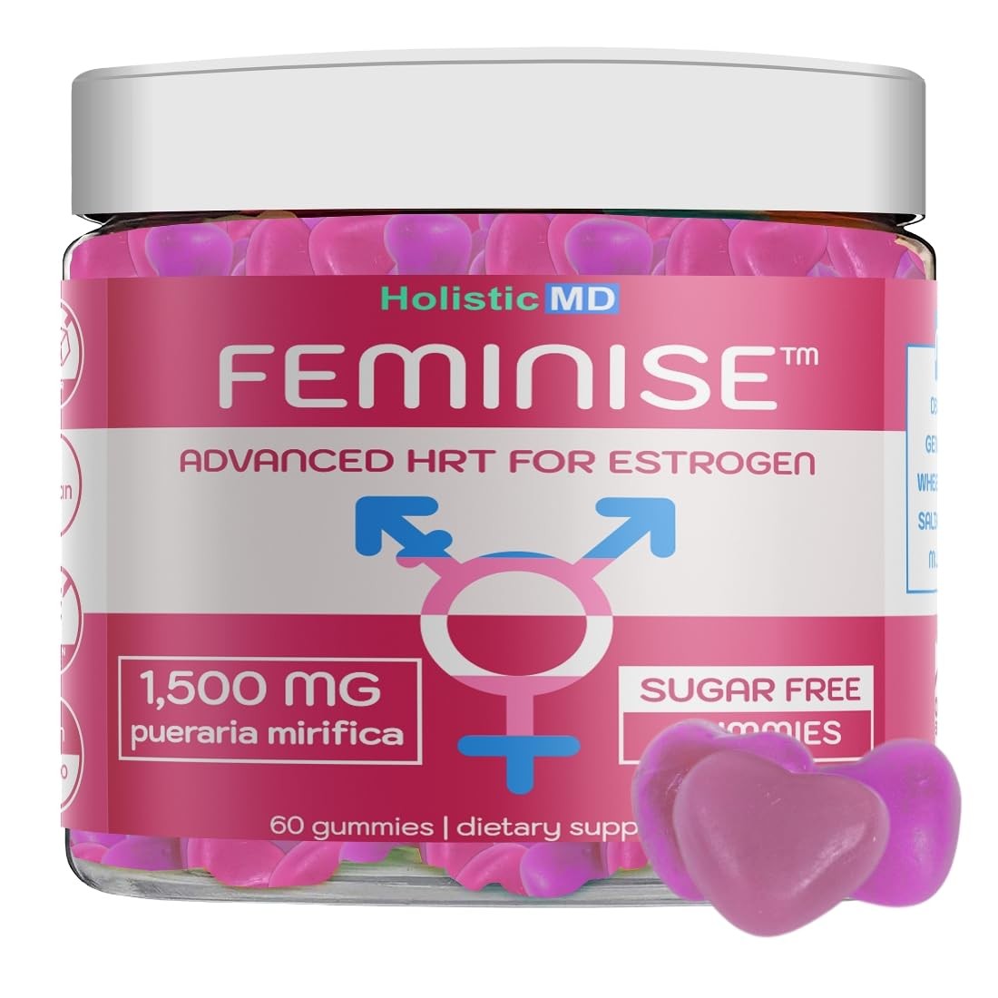 Holistic MD HRT Estrogen Supplement for Women Transgender MTF Hormones puerar…