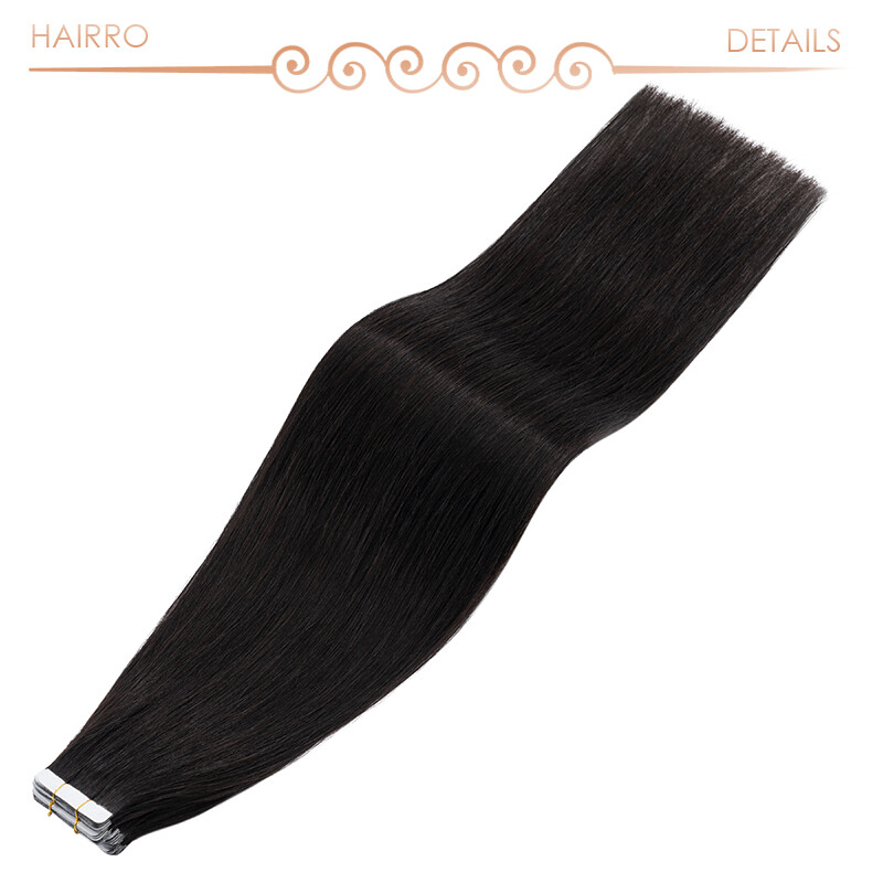20/30/40PCS Tape In Real Remy Human Hair Extensions Invisible Skin Weft Thick US
