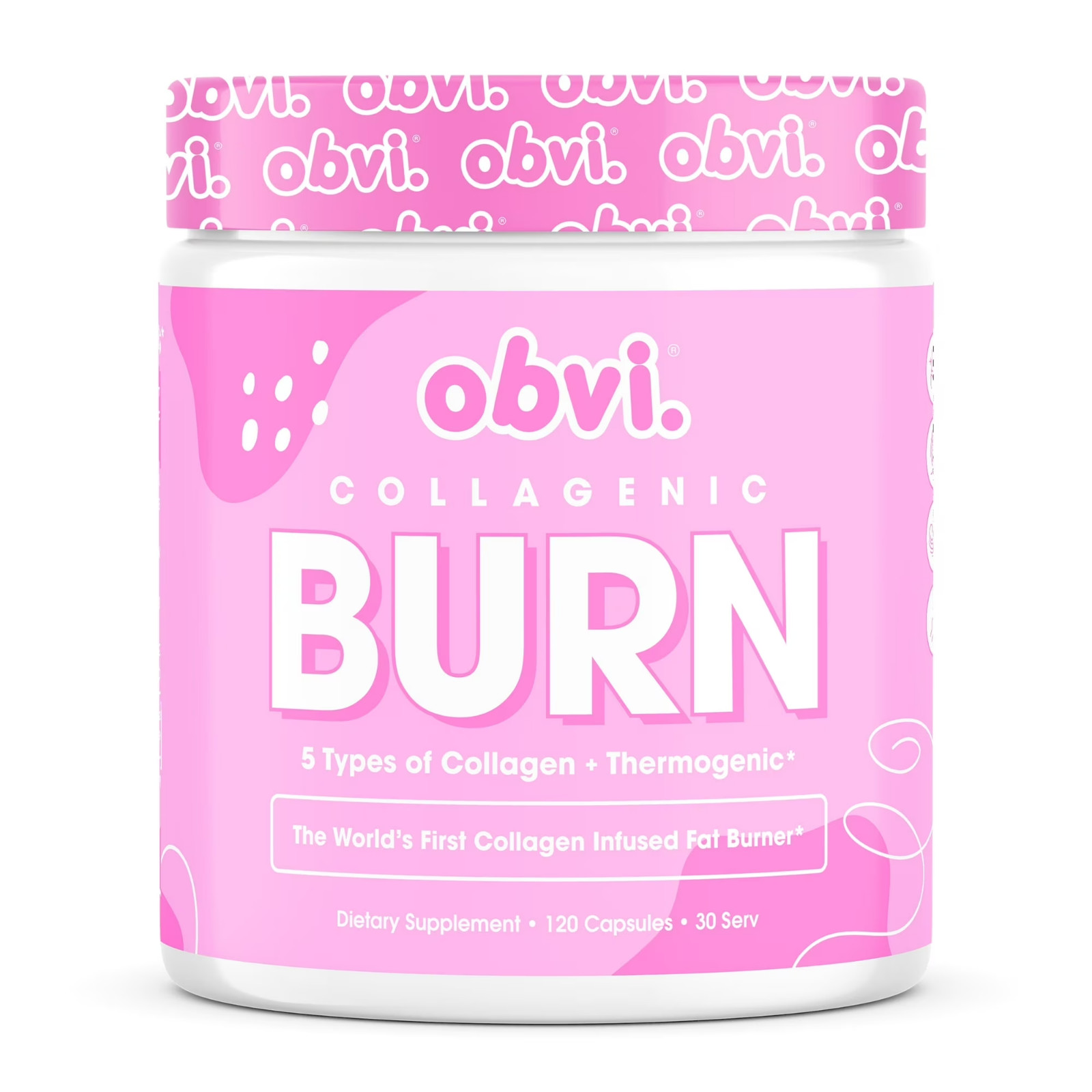 Obvi Collagenic Burn for Weight Loss, 120 Capsules