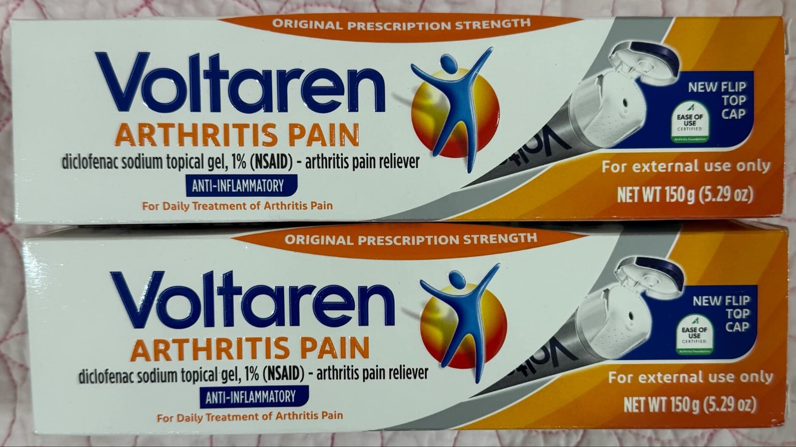 2 Pack Arthritis Pain Topical Gel 150g (5.29oz) Tube Exp2026+ New Fast Shipping