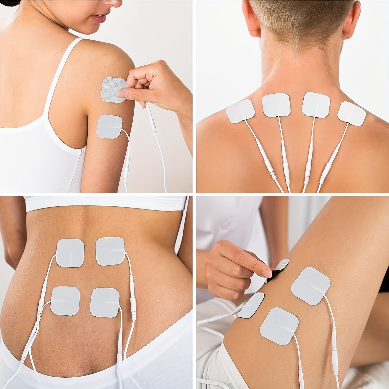 40 TENS Electrode Pads EMS Replacement Unit 7000 3000 2×2 Muscle Stimulator BULK
