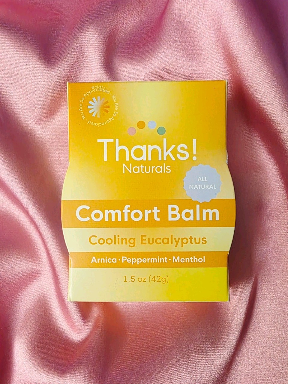 Thanks! Naturals Comfort Balm Cooling Eucalyptus Peppermint Menthol Tin 1.5 oz