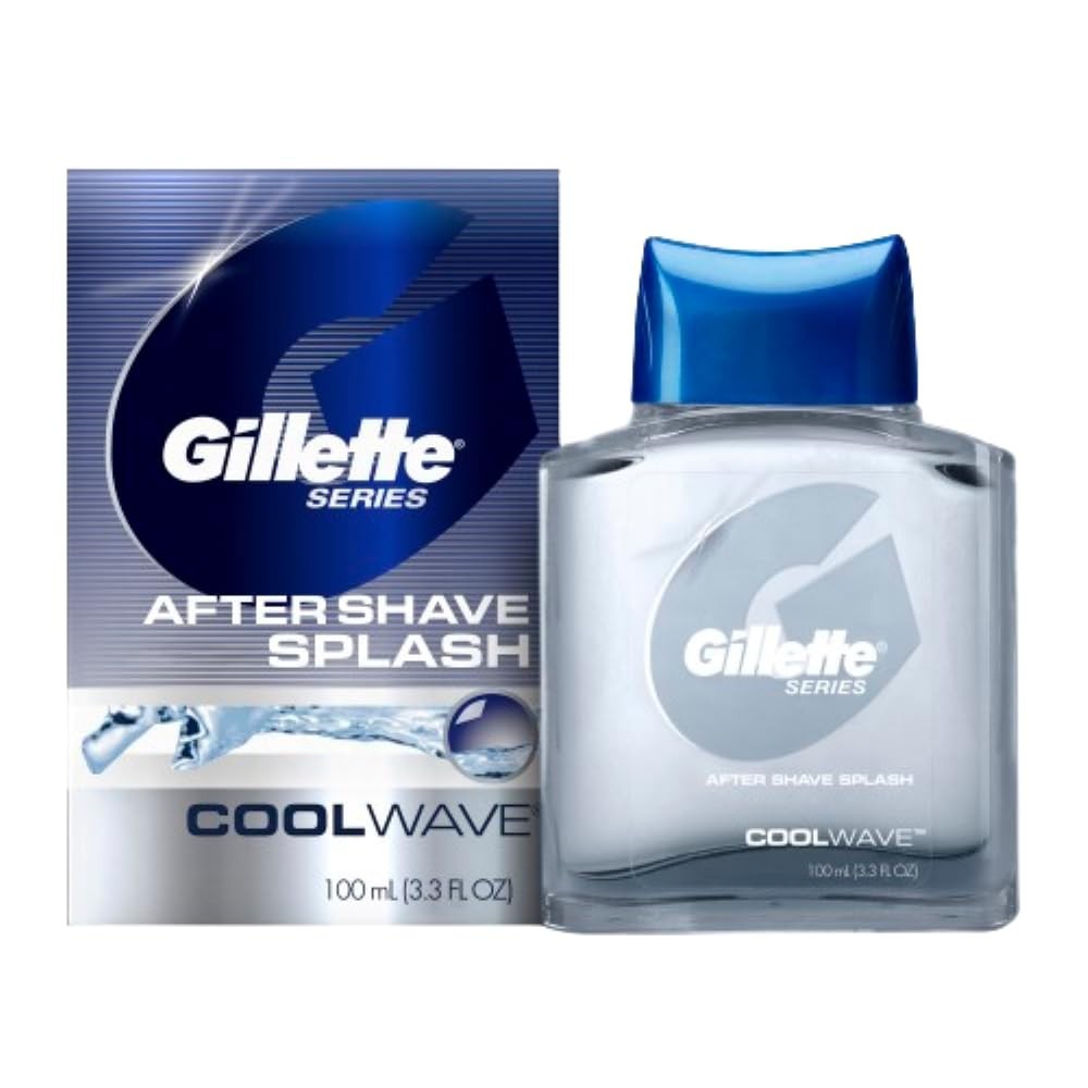 Gillette Series Cool Wave After Shave, Aftershave for Men, 3.3 fl oz, 100 ml