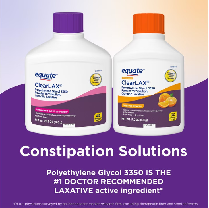LaxaClear 90 Doses Laxative Polyethylene Glycol – VS MiraLAX