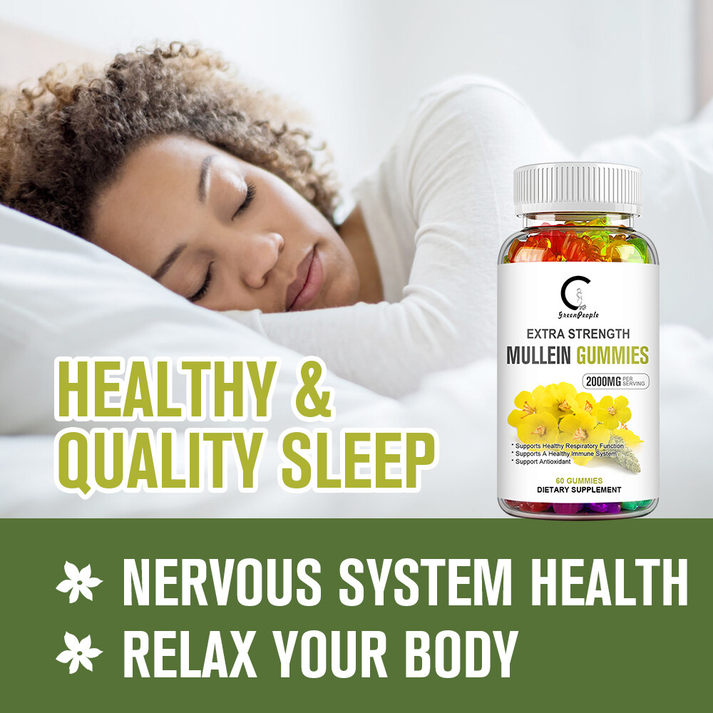 Mullein Leaf Gummies/ Capsule For Lung Cleanse Detox Herbal Dietary Supplement