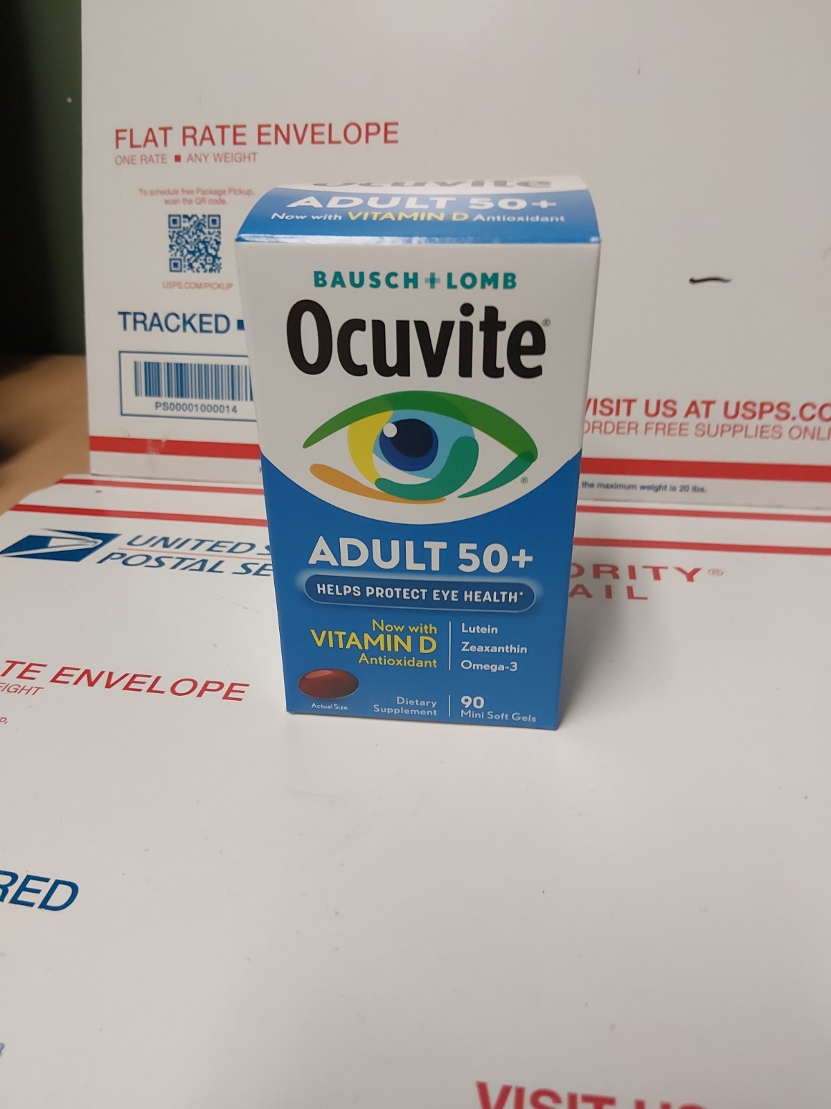 Bausch & Lomb Ocuvite Adult 50+ with Vitamin D, 90 Mini Soft Gels EXP: 2028