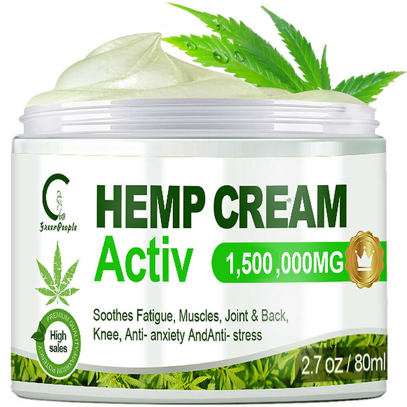 Hemp Pain Relief Cream 1,500,000mg For Massage Relieve Back/Neck/Joint Pain US