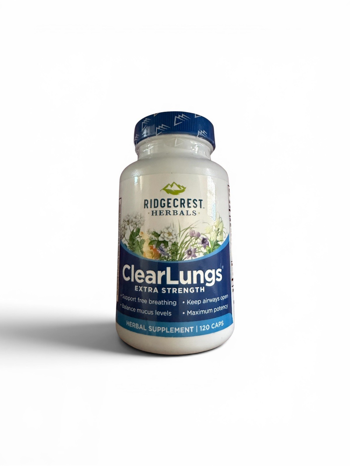 Ridgecrest Herbals Clear Lungs Extra Strength 120 Capsules exp 6/29
