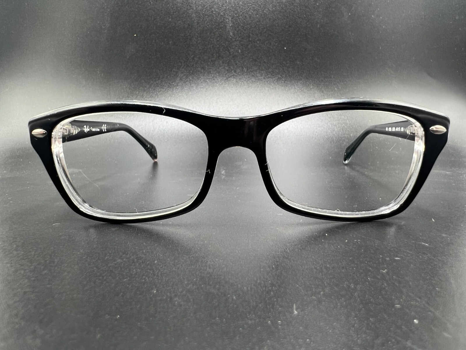 Unisex Youth Ray-Ban Eyeglasses Kids RB 1550 Full Frame Square Black Clear