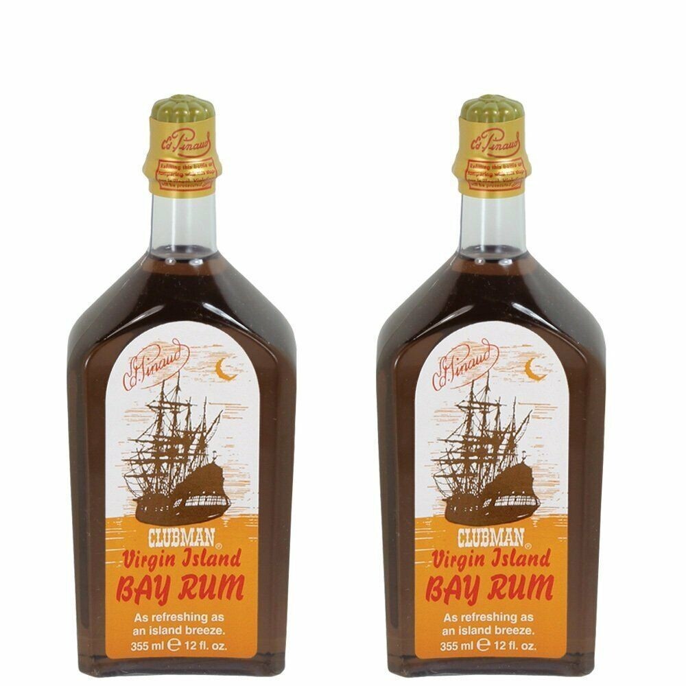 Clubman Virgin Island Bay Rum , 12 fl oz-Brand New (2 PACKS)