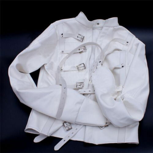 Straight Jacket Asylum Body Harness Armbinder Costume Straitjacket Clubwear US