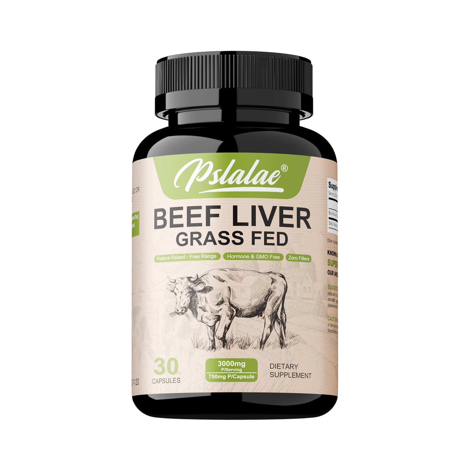 Beef Liver Grass Fed Capsules – Liver Health, Max Potency, Immune System Support