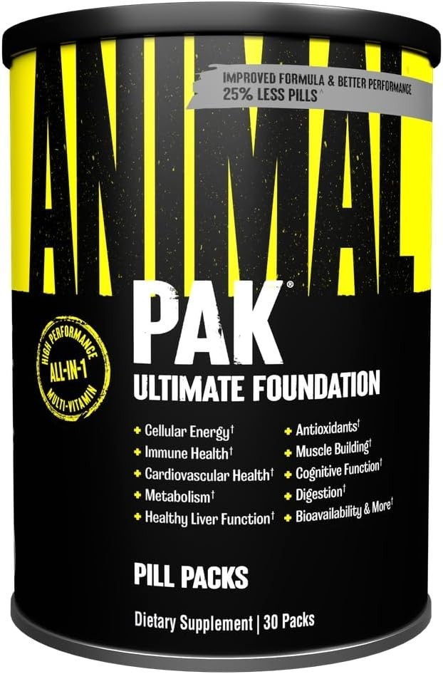 Animal Pak – Convenient Multivitamin for Men & Women 30 Count