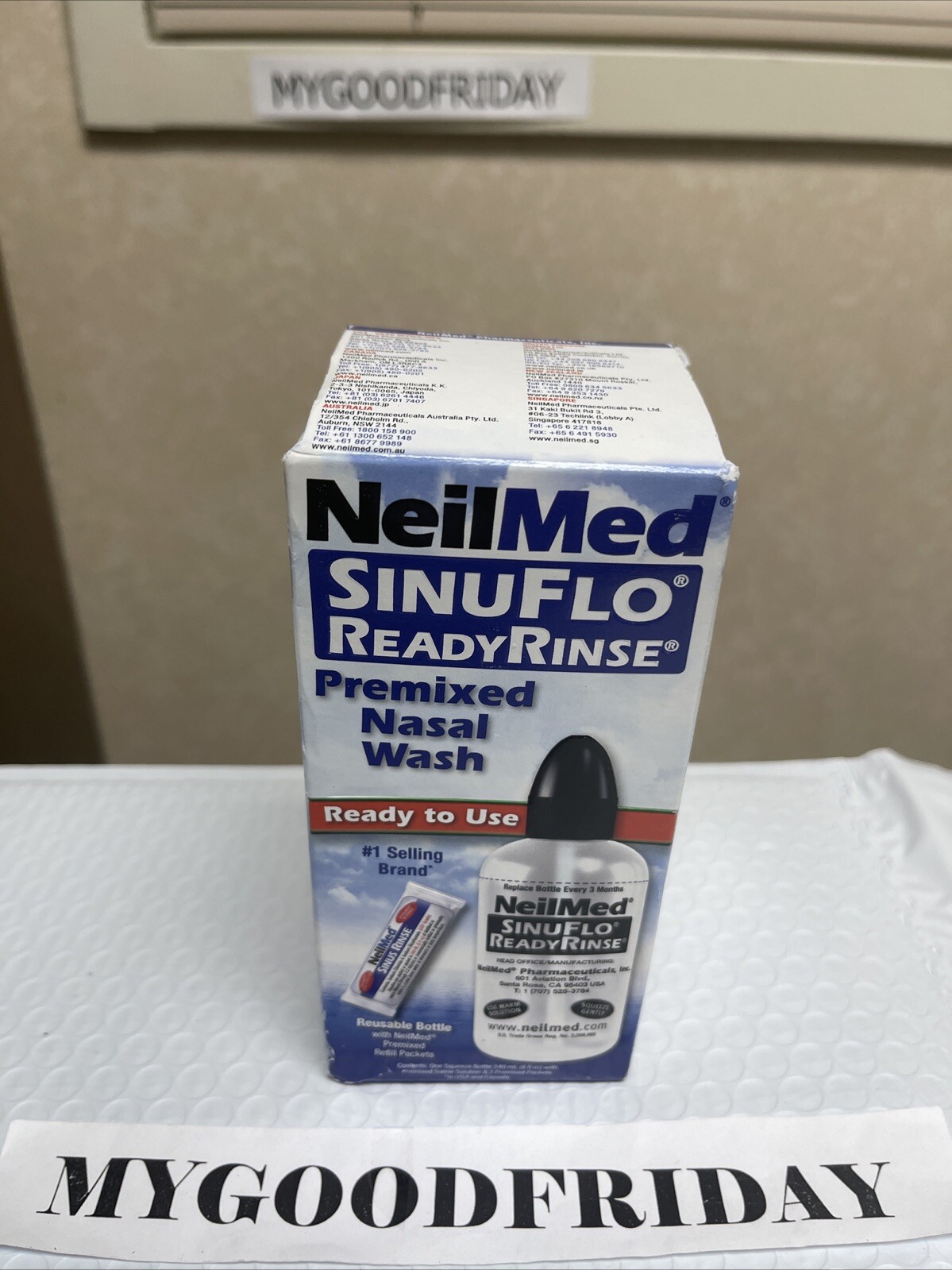 SinuFlo ReadyRinse, Premixed Nasal Wash Set Exp:07/2025, O2/2026