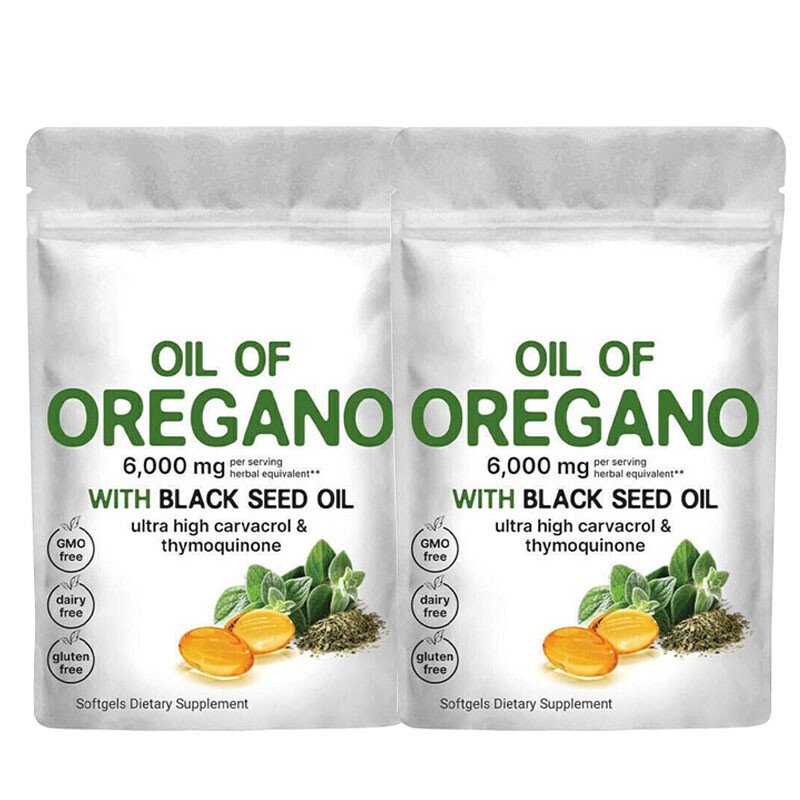 in 2 1 of Oregano & Black Seed Softgels Count with Carvacrol,Immune Support Oil