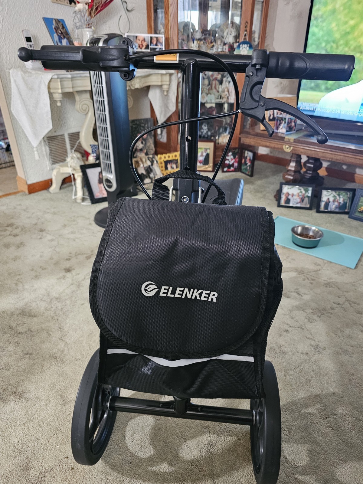 ELENKER Steerable Knee Walker Deluxe Medical Scooter Black