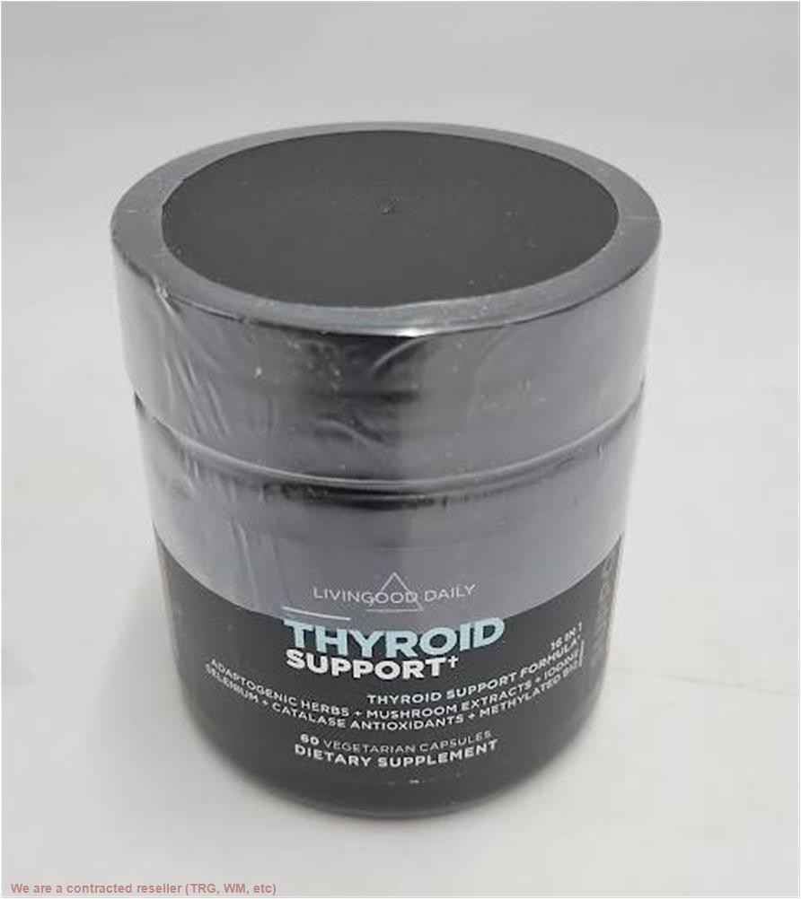 Livingood Daily Thyroid Support Supplement – 60 Count – EXP 12/2028