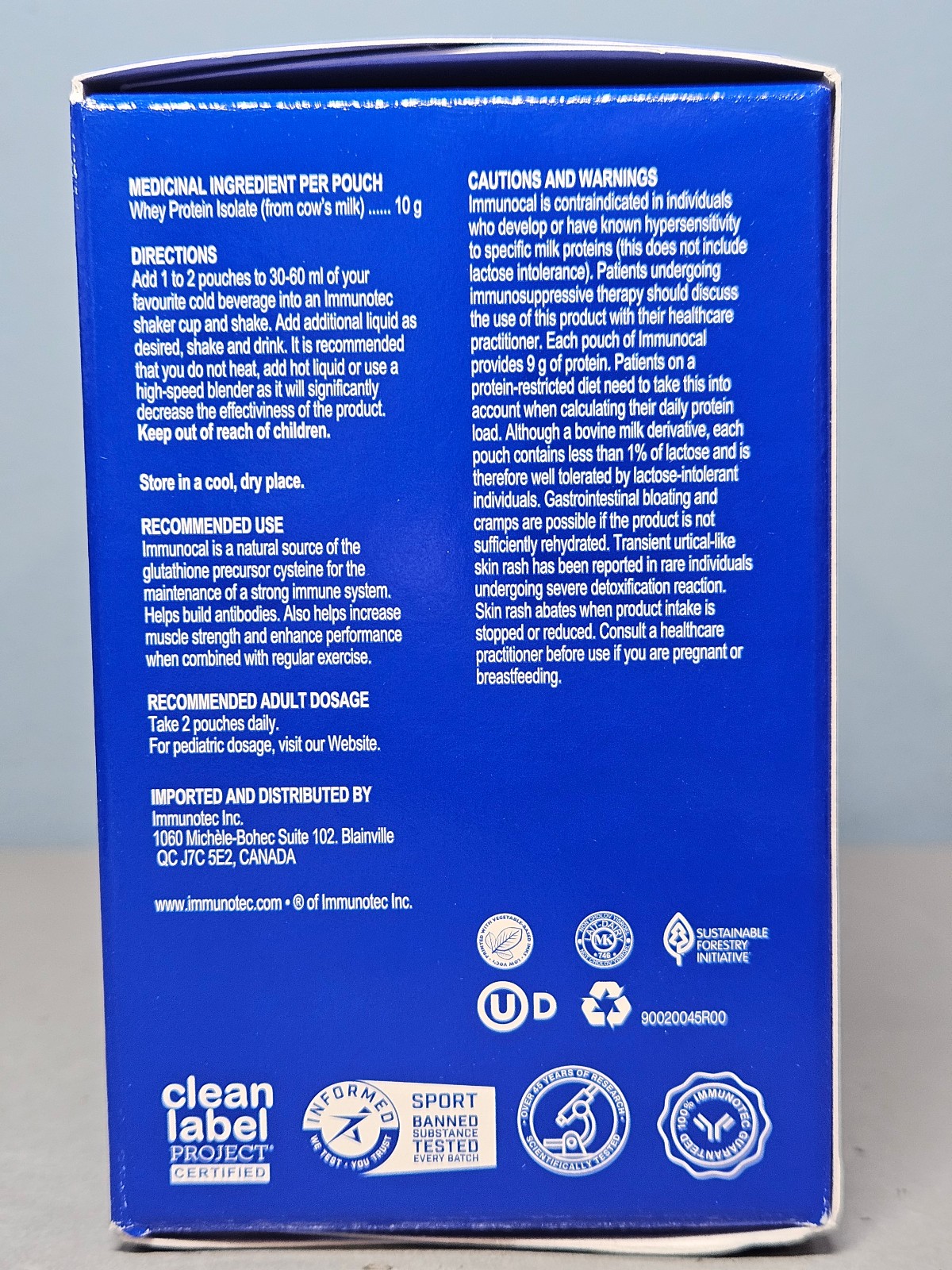 Immunotec Immunocal Classic Regular – 30 pouches – Exp 3/2029 – New! Sealed!
