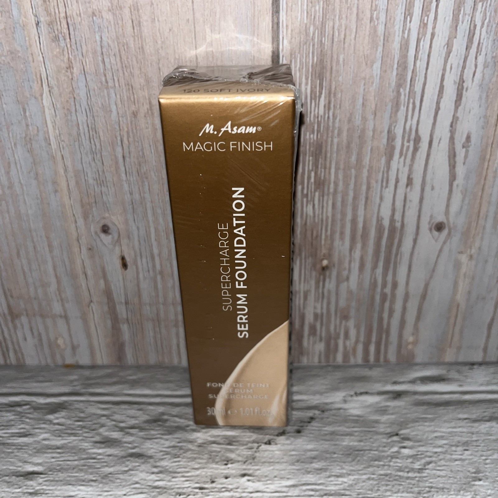 A. Asam Magic Finish Supercharge Serum Foundation 120 Soft Ivory 30ml