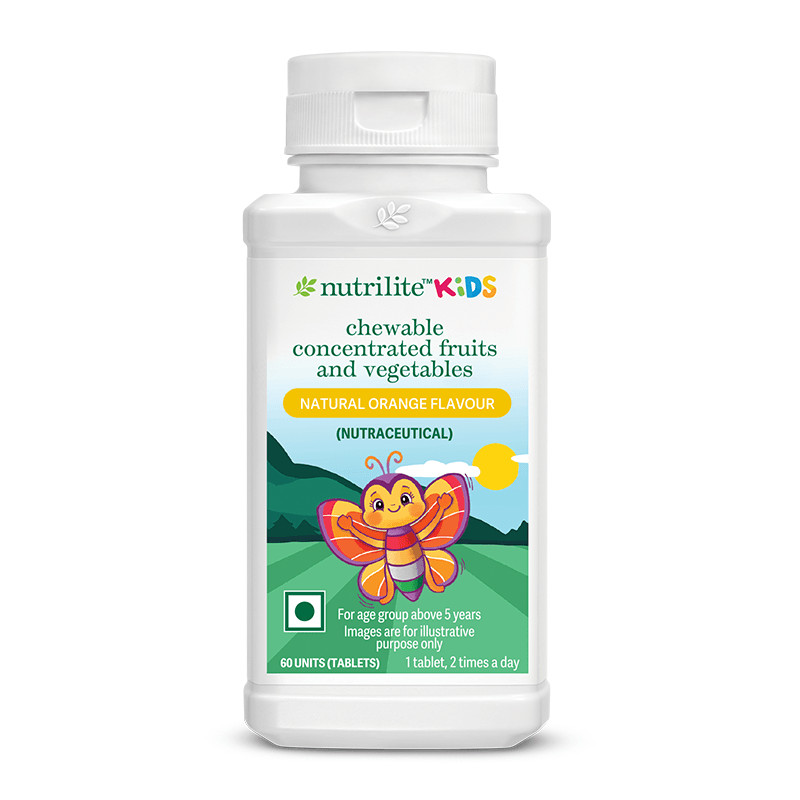 Nutrilite Kids Chewable Fruits Vegetables Daily Nutrition Supplement | 60 Tabs