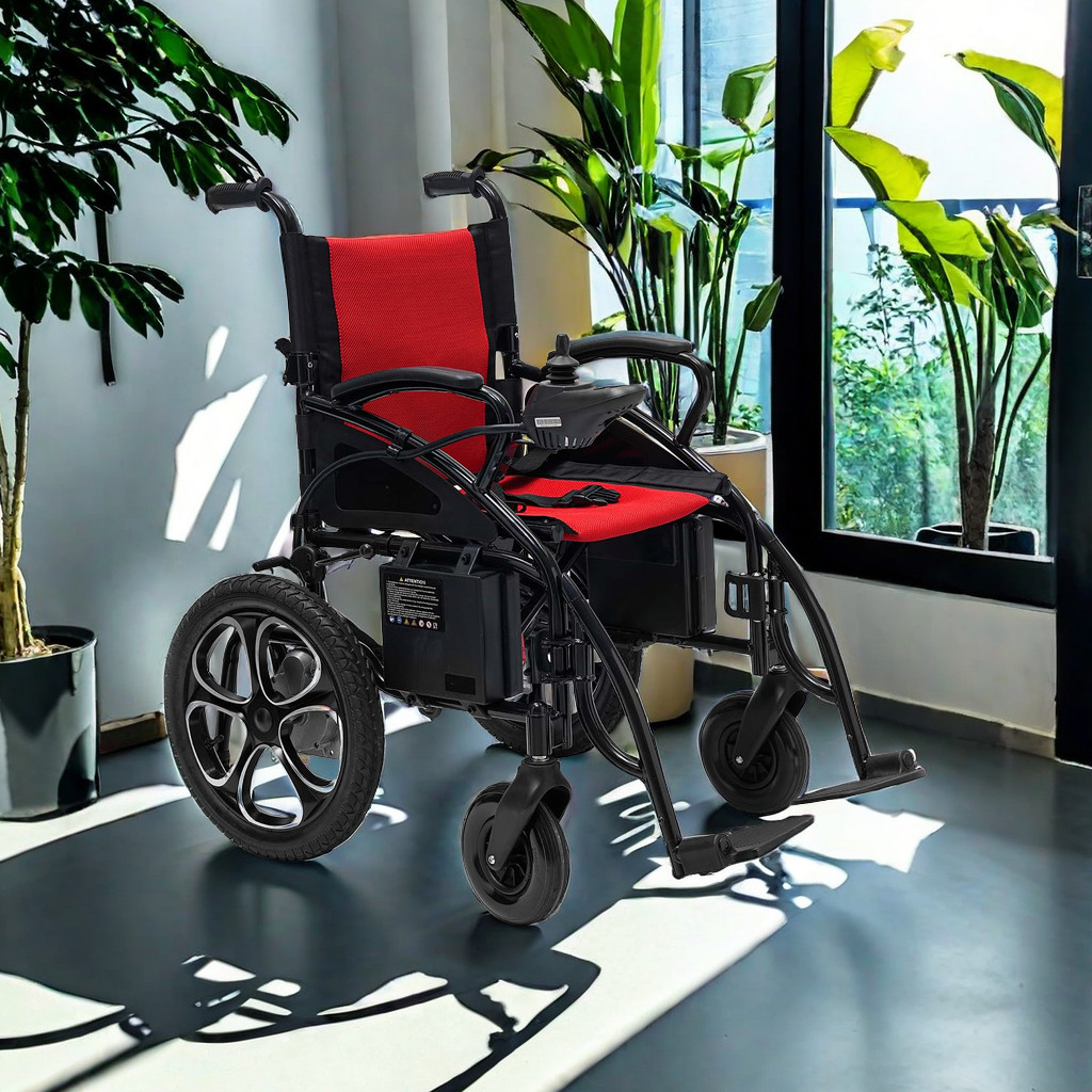500W All Terrain Electric Wheelchair Heavy Duty Foldable Electric Wheelchairs