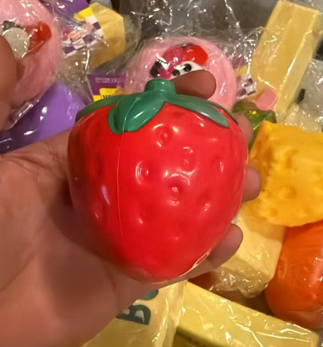 Big Strawberry Squishy Squeeze Toy 3.15in Stress Relief Sensory Kids Adults