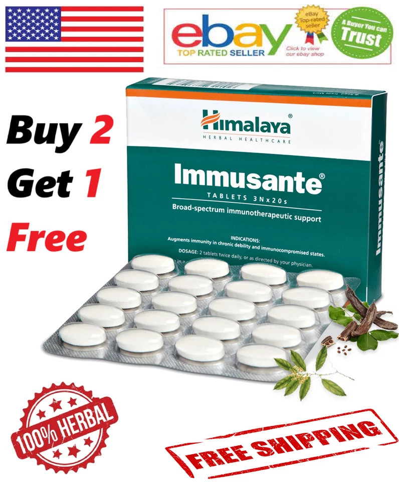 Himalaya IMMUSANTE Natural Tablets For Wellness With Long Expiry – 60 Tablets