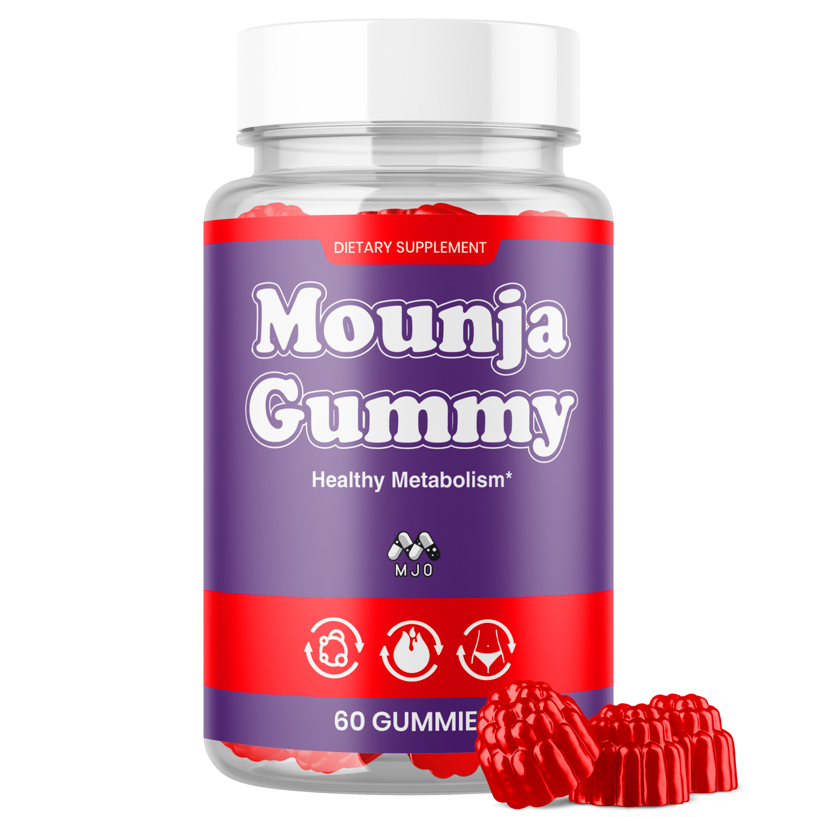 (1 Pack) Mounja Gummy ACV Keto Gummys Vitamin Max Supplement 60 Gummies