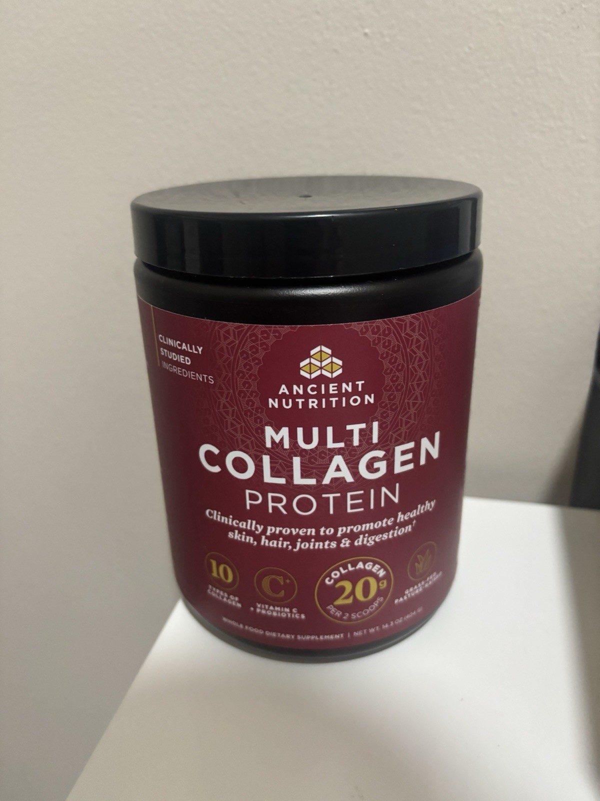 Ancient Nutrition Multi Collagen Protein Hydrolyzed Peptides Unflavored 14.3 oz