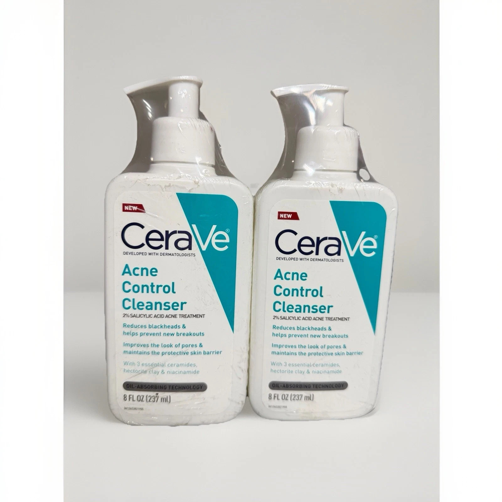 2 Pack Acne Control Cleanser Salicylic Acid Face Wash 8oz Free Shipping