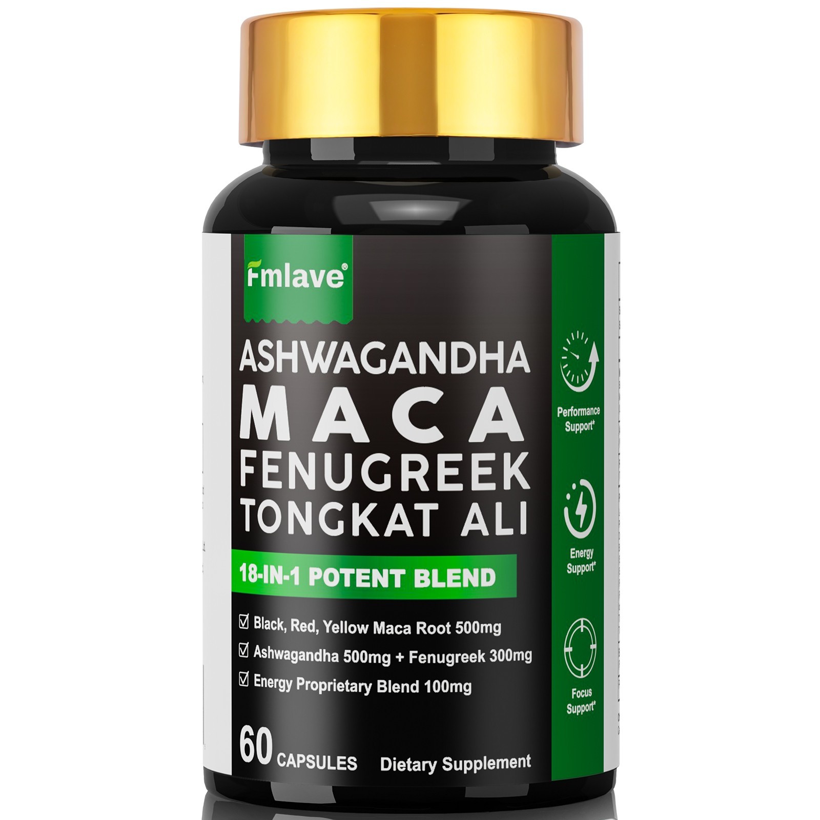 2 Pack Maca Root Capsules -Maca Root Ashwagandha Fenugreek Ginseng L-Arginine US