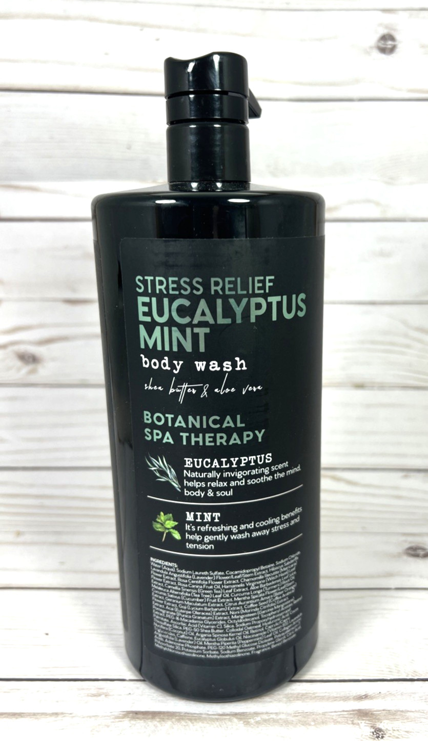 Botanical Spa Therapy Stress Relief Eucalyptus Mint Body Wash 32oz