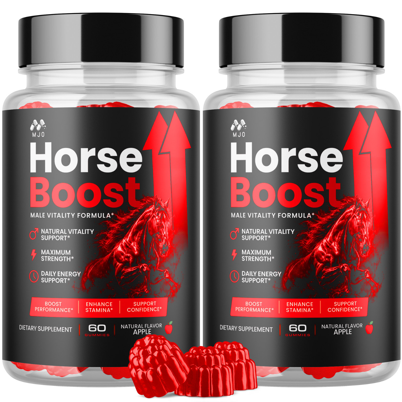 (2 Pack) Horse Boost Gummys Advanced Male Health Support HorseBoost 120 Gummies