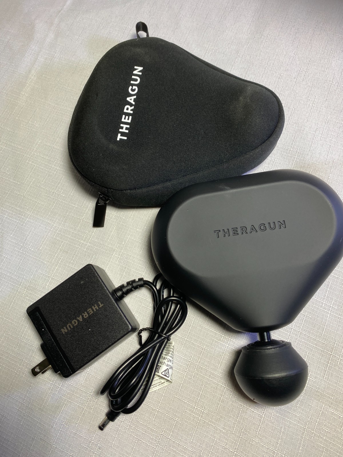 Theragun Mini Portable Percussion Massage Gun Deep Tissue Massager Black Case