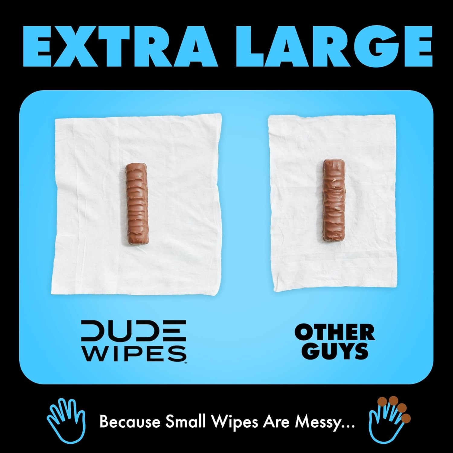 – Flushable Wipes – 6 Pack, 288 Wipes – Unscented Extra-Large Adult Wet Wipes –