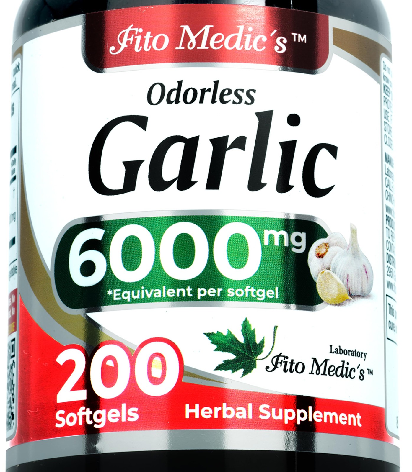 FITO MEDIC’S Garlic Pills | Supplements | 200 200 Count (Pack of 1)