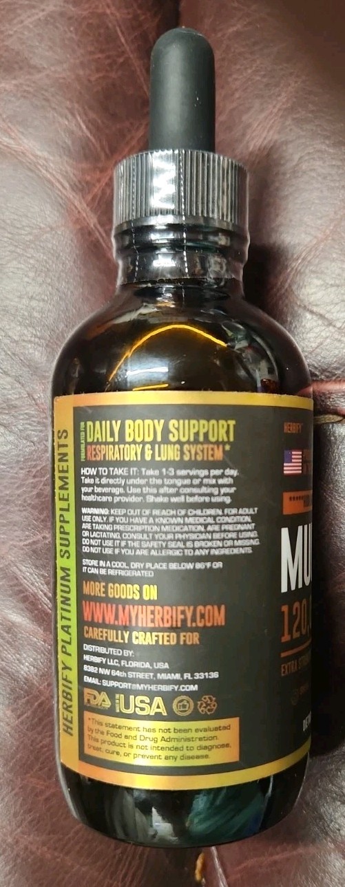 Mullein Leaf Flower Extract Liquid Drops for Lungs 4oz Respiratory Detox Cleanse