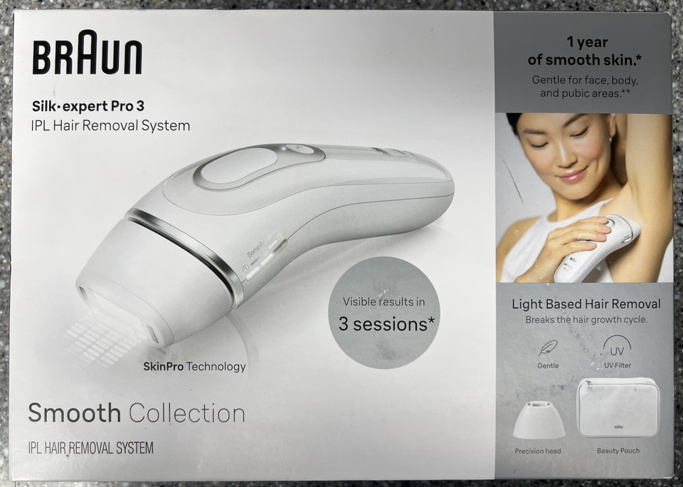 NEW! BRAUN Silk Expert Pro 3 IPL Hair Removal System PL3221 & FAST FREE SHIP!