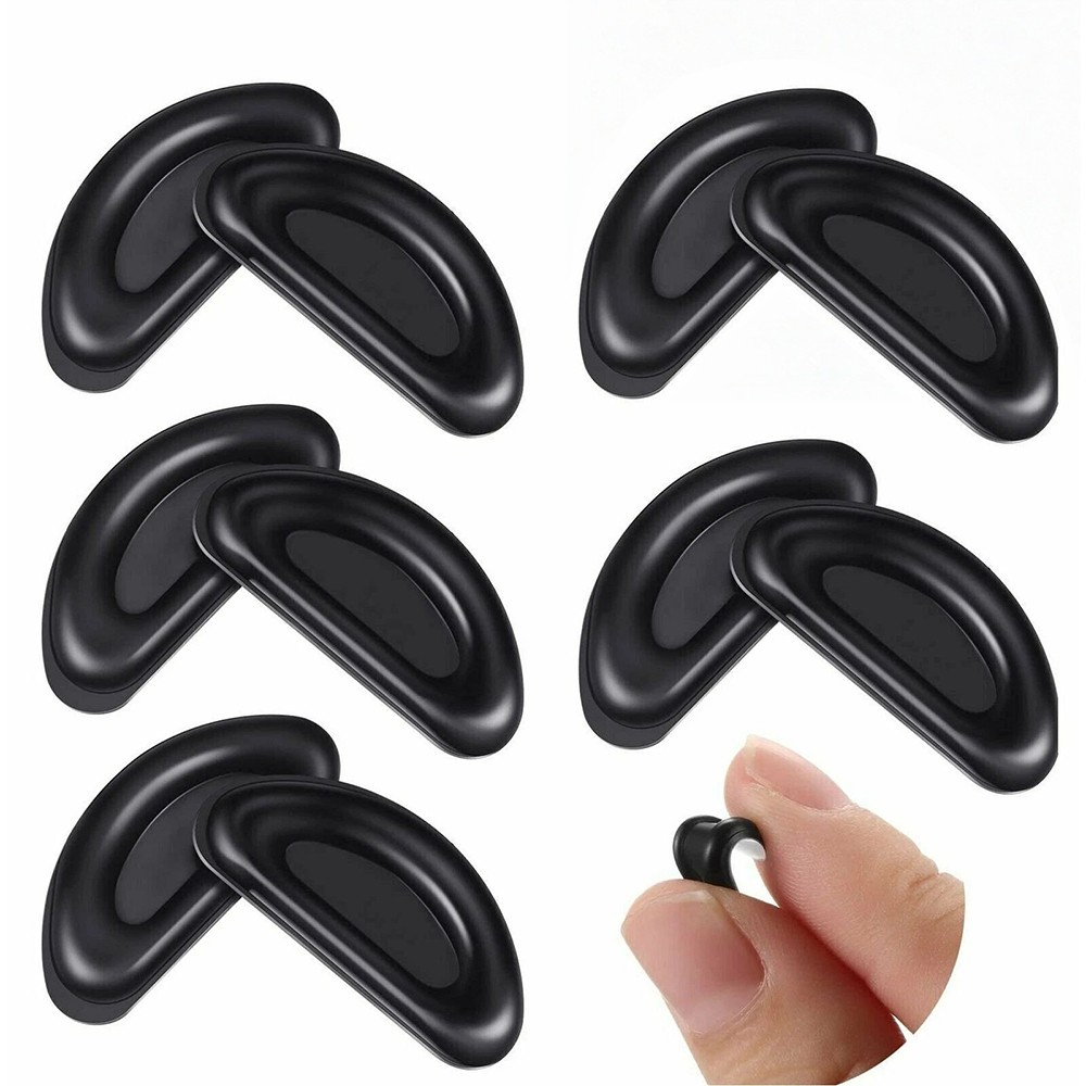 5 Pairs Anti-slip silicone Stick On Nose Pads For Eyeglasses Sunglasses Glasses
