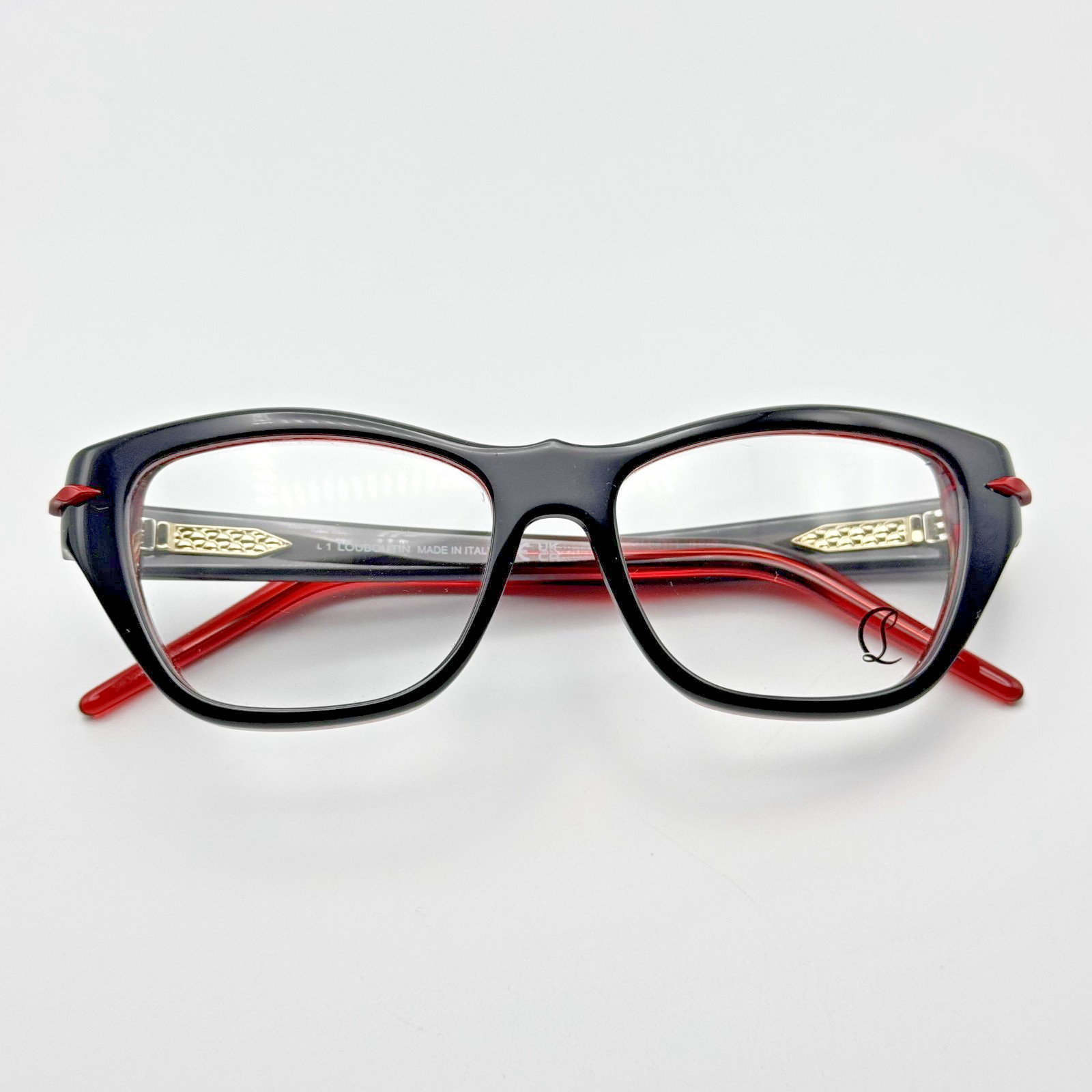 Christian Louboutin Eyeglass Frames LB5013 005 Black Butterfly Frame 52-16-140