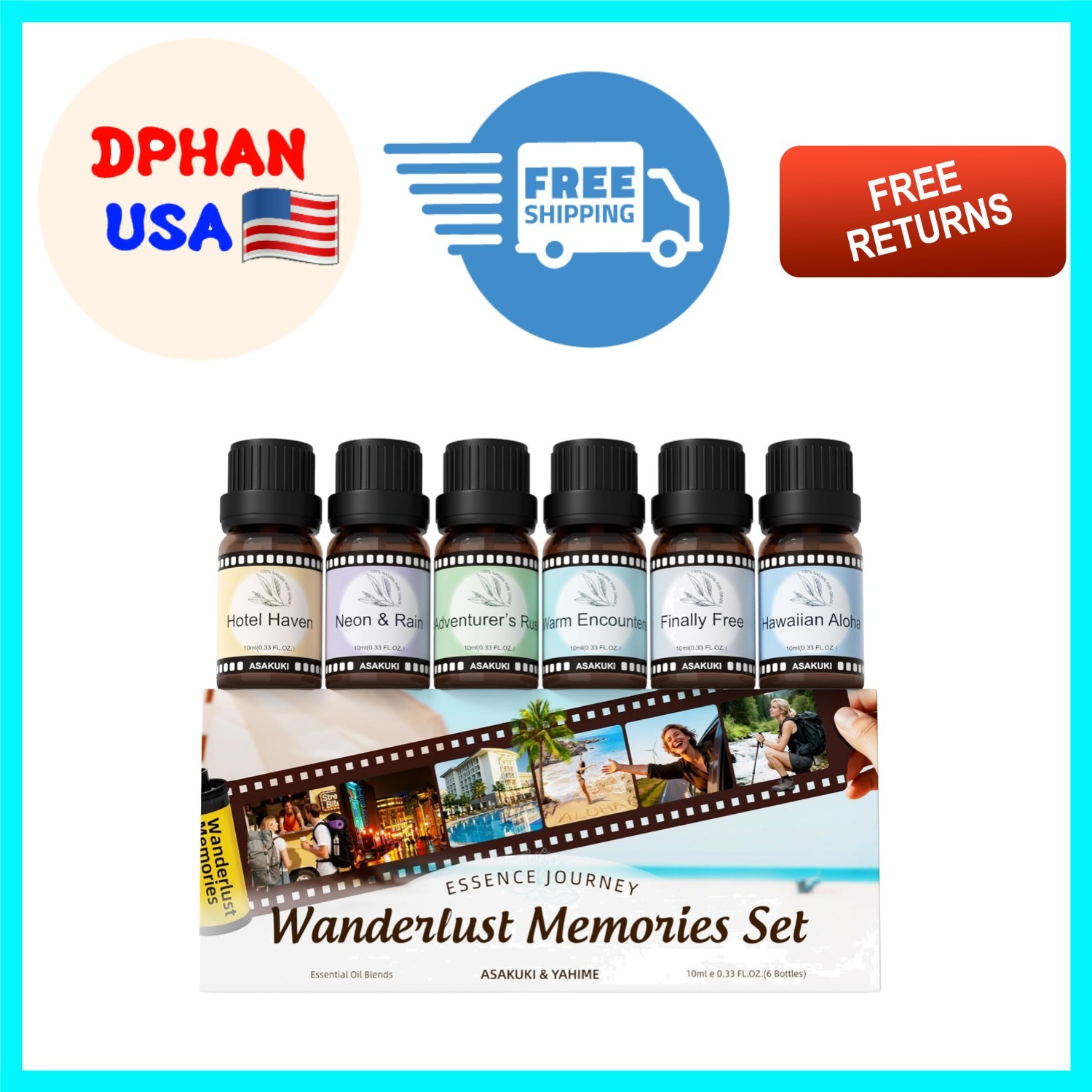 Thoughtful Gift: 6 Essential Oils for Diffusion & Luxurious Home Fragrance