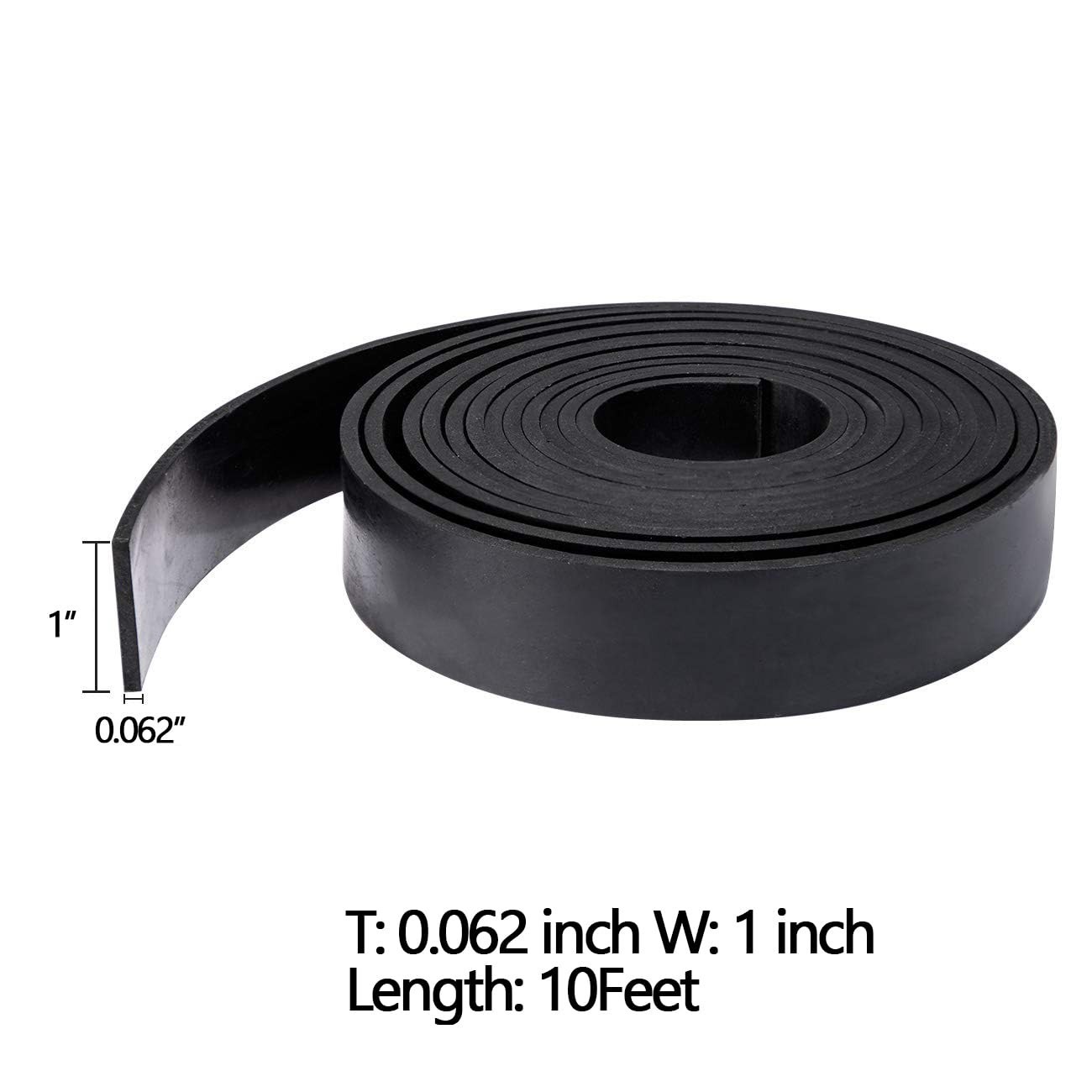 Versatile Solid Neoprene Strips, 1/16″ Thick, Perfect for Gaskets and Insulation
