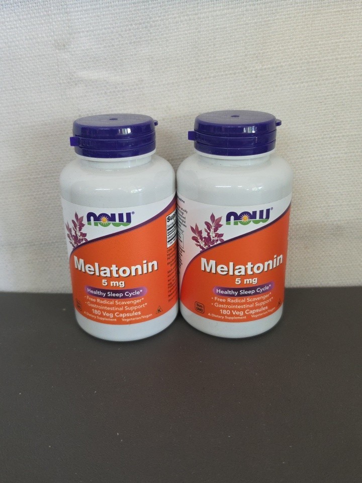 (EXP 11/2029) 2Packs NOW Foods Supplements Melatonin 5 mg 120 Tablets