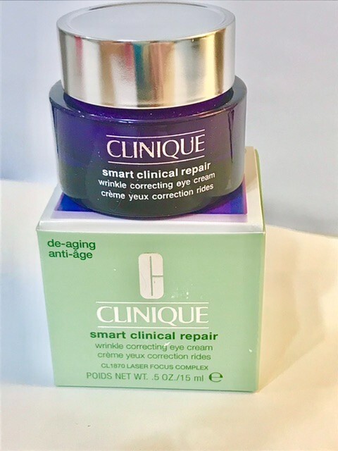 2026 Clinique SMART Clinical Repair Wrinkle Correcting Eye Cream 0.5oz serum aha