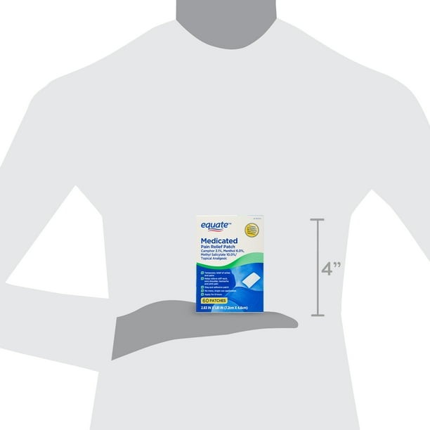 Equate Medicated Pain Relief Patch, 60 Count